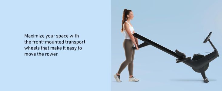 NordicTrack RW300 Rower – Black Folding Indoor Rowing Machine