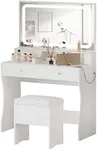 IRONCK Vanity Desk with LED Lighted