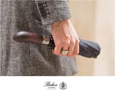 Balios Folding Umbrella – Compact Windproof, Black