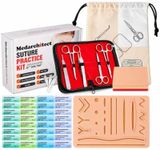 Medarchitect Suture Practice Kit, 44 Pieces with 21-Wound Pad and DIY Pad