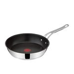 Tefal Jamie Oliver Cook's Classics Stainless Steel Frying Pan, 30 cm, Non-Stick Coating, Heat Indicator, 100 Percentage Safe, Riveted Silicone Handle, Oven-Safe, Induction Pan E3060734