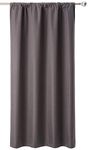 Eclipse Kendall Blackout Window Curtain Panel, 42x63, Charcoal