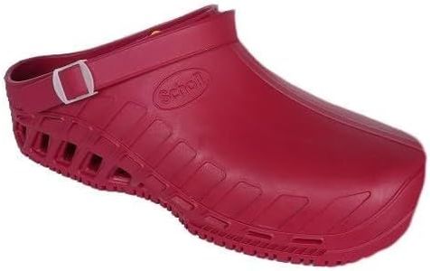 Scholl Men's Clog Evo Health Care Professional Shoe, Wine, 10 US