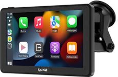 2024 Newest Apple Car Play Screen with CarPlay and Android Auto, Spedal CL786 7" IPS Touchscreen, Mirror Link/Bluetooth/Navigation/Voice Control