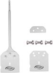 Regiis Tech SDS Plus Floor Scraper 4 in. x 15.7 in. Wide Tile Flooring Adhesives Remover, Thinset Removal Tool Chisel Bit with Spare Blades for Rotary Hammer Drill