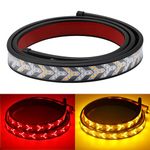 Fishbone Tailgate Light Bar Triple Row 47 Inch 432 LED Light Strip for Running Light Brake Light Turn Signal Lights Reverse Light