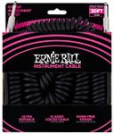 Ernie Ball 30' Coiled Straight/Straight Instrument Cable - Black