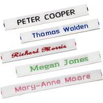 36 Woven Sew-on Name Labels for School Uniform (Pre-Cut) Name Tapes/Tags