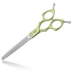 HASHIMOTO Thinning Shears for Dogs, Dog Thinning Shears for Grooming, 42 Teeth, 6.5 inch, 30% Thinning Rate, Extremely Light Weight, Designed for Professional Pet Groomers or Family DIY Use.