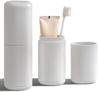 Toothbrush Travel Case，Portable Travel Toothbrush Holder，Toothbrush and Toothpaste Holder for Traveling, Camping, Business Trip and School, Outdoor Toothbrush Case（1Pack）