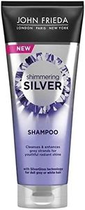 John Frieda Shimmering Shampoo for Dull Grey or White Hair, Silver, 250 ml (Pack of 1)