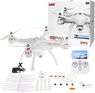 Syma X8 Pro GPS Cuadrirotor Blanco 2.4Ghz 720p Cámara HD