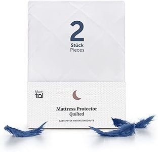 Blumtal QUILTED - Super Soft Padding, Deep Mattress Protector, Protection against Bed Bugs - TWIN PACK - 105 x 190 x 30 cm