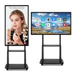 Smart Board, JYXOIHUB 49 Inch Digital Electronic Whiteboard and Smartboard for Classroom, Screen Mirroring Live Streaming, Signage Displays Player Advertising (Board Only) (JYX49HB-B)