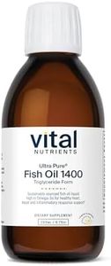 Vital Nutrients - Ultra Pure Fish Oil 1400 (Pharmaceutical Grade) - Deep Sea Liquid Fish Oil, Cardiovascular Support, Natural Lemon Flavor - 200 ml per Bottle
