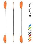 OCEANBROAD Kayak Paddle 230cm/90.5in Alloy Shaft Kayaking Boating Oar with Paddle Leash 1 Paddle