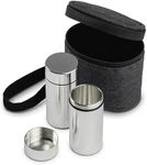 Roonin Small Smell Proof Container - Stash Jar Smell Proof - Stash Container - Scent Proof Bag - Odor Proof Container - Air Tight Containers (Gray-Gray)