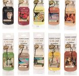 Yankee Candle Assorted Paper Car Jar Air Fresheners 10 Scents (Variety Pack)