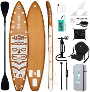 FunWater 11'6×33"×6" Inflatable Stand Up Paddle Board with Premium SUP Paddleboard Accessories, Adults & Youth for All Skill Levels, Included with Board, Paddle, Pump, Seat, Backpack