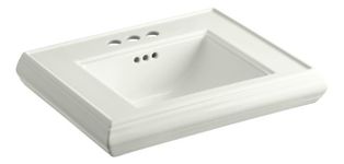 Kohler K-2239-4-NY Memoirs Pedestal Lavatory Basin with 4-Inch Centers, Dune