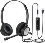 MKJ USB Headset with Microphone Noi