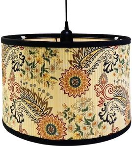 Crapyt Vintage Lamp Shade Decorative Lamp Shades Small Lamp Shade Drum Lamp Shades for Chandeliers, Floor Lamps, Table Lamps 11.81"×7.87" E27