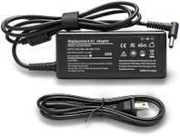45W Laptop Charger Replacement for HP Laptop Charger Elitebook x360 Pavilion Spectre Chromebook Envy Elite x2 Computer Travel Smart Blue Tip Power Adapter