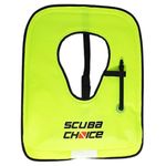 Scuba Choice Scuba Choice Adult Neon Yellow Snorkel Vest with Name Box, X-Large
