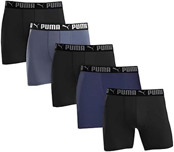 Puma Mens Sport Strech Boxer Briefs, Multicolor, Medium US