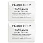 5x7 Inch Flush Only Toilet Paper & 
