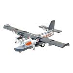 DEOXY Aircraft Toy Diecast Metal Alloy Model Air Plane Military Air Force Seaplane Pullback Toys with Lights and Sounds Fighter Jet for Kids Boy Girls Children (White Plane)