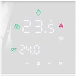 MincoHome Smart Thermostat Touch Screen WiFi Enabled Programmable Temperature Control For Electric Heating/Gas Boiler Save Energy (White Gas Boiler)