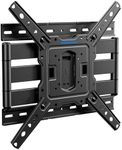 MOUNTUP Ultra Slim Full Motion TV Wall Mount, 1.3" Thin Low Profile TV Bracket for 26-60" LED OLED QLED TVs,Smooth Swivel Tilt Extension,Max Vesa 400x400mm,Up to 88lbs,Fits Single 12" 16" Studs,MU0062