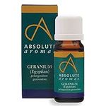 Absolute Aromas Geranium Essential Oil 10ml - 100% Pure, Natural, Undiluted, Vegan and Cruelty-Free