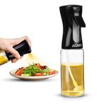 AGARO Elegant Oil Sprayer For Cooking, 200 Ml, Glass Body, Refillable Cooking Oil Spray Bottle, Oil Spritzer, Widely Used For Salad Making, Baking, Frying, Bbq, Portable,Brown