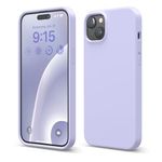 elago Compatible with iPhone 15 Plus Case, Liquid Silicone Case, Full Body Protective Cover, Shockproof, Slim Phone Case, Anti-Scratch Soft Microfiber Lining, 6.7 inch (Purple)