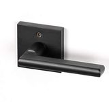 Linkaa Door Handles Square Door Dummy, Matte Black 3 Pack Door Handle for Closet Door, Door Handles Indoor Home Improvement, Fit Left or Right(3 Pairs Dummy, Matte Black)