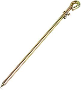 MOKIKUBA- Portable Ground Rod - Grounding Pin with Ground Wire Lug | Great for Electric Fences,Antennas,Satellite Dishes,Ground Post Pin,Tie out Stake (Portable)