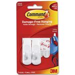 3M Command Strips 17002 Small Hooks with Command Adhesie