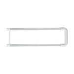 T8 T12 U Bend LED Tube Light 2x2 Ft, 18W (40 watts Equivalent), Warm Light 3500K,Ballast Bypass or Ballast Removable, Transparent Cover, 1Pack
