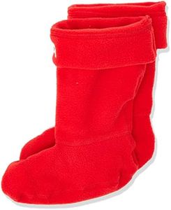 Hatley Little Boys Boot Liner, red, M(11-13)