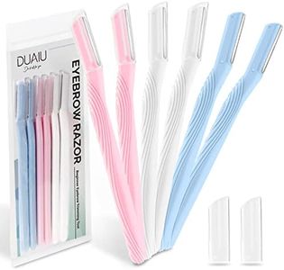 DUAIU Rasoio Sopracciglia 6 Pezzi Lametta Donna Dermaplaning Viso Rasoio per sopracciglia Tagliare e Modellare Le Sopracciglia,Rasoio per Donne e Uomini