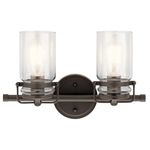 Kichler Lighting 45688OZ Two Light Bath from the Brinley Collection, 2, Olde Bronze