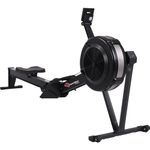 PowerMax Fitness RAC-2500 Foldable Rowing Machine for Full Body Workout at Home Gym [10 Levels Air Resistance, LCD Display, Max User Weight 160kgs] Rower for Cardio & Strength Training Equipment