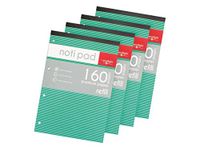 Eastlight Notipad A4 Topbound Refill Pad 160 Pages 80gsm - (Pack of 4) Green