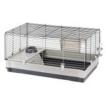 Ferplast Krolik Green Rabbit Cage Deluxe | Rabbit Cage Includes All Accessories & Measures 39.4L x 23.6W x 19.7H & Includes All Accessories | 1-Year Manufacturer's Warranty