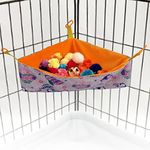 welsoon Sugar Glider Toy Box Sugar Glider Hanging Hammock for Cage Sugar Glider Cage Accessories Small Animal Dig Box