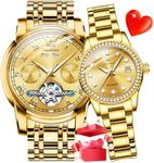 OLEVS Couple Gold Watch his and Her