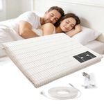 Grounding Bed Sheet Earthing UK - Grounding Sheets 10% Silver Fiber 90% Organic Cotton for Better Sleep & Stress Relief, Natural Wellness Earthing Sheet with UK Plug & Cord