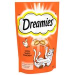 Dreamies Cat Treats, Tasty Snacks with Tempting Chicken, 8 Pouches of 60 g